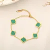 4 colores diseñador trébol pulsera oro suerte amor pulseras gastar gloria riquezas moda diseño mujeres boda fiesta mano cadena