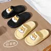 Kvinnor Tofflor Sommar tecknad hund Graffiti Casual Beach Slides Inomhus Hem Tofflor Eva Soft Non-Slip Sole Herrskor Y220214