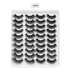 Handmade Reusable 20 Pairs Mink False Eyelashes Set Thick Long Curly Crisscross 3D Fake Lashes Extensions Soft & Vivid With Pink Packing Box 10 Models Available DHL