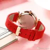 Femme robe montre cadeau étanche en peluche en cuir de luxe mode Quartz vêtements fille étudiant montres horloge montre-bracelet