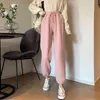 Women's Elastic Waist Sports Pants Autumn Winter Thick Plus Velvet Harem Pant Female Solid Loose Sweatpant Mujer Pamtalon 210514