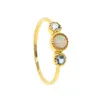 Bröllopsringar runda mode kubiska zirkoniumstenar ringer lysande delikat kopparbas tunt band för kvinnor guld kolorr storlek6 7 82053985