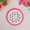 Fruit Shape Coaster Cup Pads Anti Slip Insulation Dish Mat Drinks Tea Coffee Cups Holder Placemat Orange Watermelon Kitchen Dining Bar Table Decorations JY0317