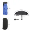 Parapluie de voyage Mini Five avec étui en EVA 6 nervures Tissu pongé Protection UV Parapluies extérieurs portables compacts