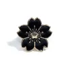 Pins, broscher japanska körsbärsblommor smycken brosch blomma form zinklegering mode för kvinna modern stilig 5 färg 18x17mm 1piece