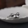 Vrouwen mannen kikker open ring schattig dier verstelbaar ringcadeau voor liefdespaar mode sieraden accessor