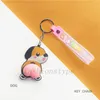 Nya fidgety leksaker pop doraemon pvc nyckelkedja söt tecknad hänga ornament ring kreativa tillbehör klämma musik unzip hänge