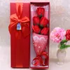 5pcs/Set Scented Bath Soap Rose Soap Flower Petal with Gift Box For Wedding Valentines Day Mothers Day Teacher's Gif 1973 V2