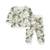 Bébé Vêtements Ensemble À Manches Longues Imprimé Floral Sweats Tops Pantalon 2 PCS Tenue pour 0-24 Mois Nouveau-Né Toddler Infant Luxe Bébé Fille Automne