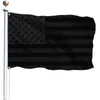 All Black American Flag 3x5 ft Nessun quarto sarà dato US USA Protezione storica Banner Bandiere in poliestere 90 * 150 cm