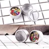 10G Round Tins Screw Top Tin Cans with Clear Window Silver Metal Spice Containers Aluminum Travel Storage Jars for Kitchen, Office, Candies, Gifts, Arts & Crafts