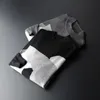 2021 Nieuwe Mode Sweaters Man Merk Pullovers O-hals Slim Fit Jumpers Knitwear Dikke Herfst Koreaanse stijl Casual Mens Kleding 3XL Y0907