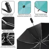 Omgekeerde volautomatische paraplu regen dames heren winddicht 3 opvouwbaar grote zwarte coating parasol outdoor mode paraplu's 210320297S