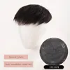 Parrucche sintetiche DIFEI Natural Black 40-46g Parrucca di ricambio con 3 clip tagliate sulla testa dell'uomo chiuse