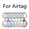 ل Airtag سلسلة المفاتيح الواقية شفافة TPU غطاء لينة لتفاح تتيات الهواء مكافحة ضائع محدد موقع المقتفي