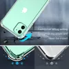 Premium Shockproof Clear Telefon Case dla iPhone 13 12 11 Prox MAX MINI XR XS X 8 7 6 Plus SE Samsung S20 S21 Ultra Fe Soft TPU Silikonowe Przezroczyste Pokrywa Ochronna Obudowa