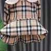 Fall Newborn Baby Girl Dress Clothes Toddler Girls Princess Plaid Birthday Dresses For Infant winter clothes G1129