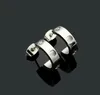 Aço de titânio 18k Rose Gold Love Brincos para mulher requintada simples moda de moda Diamante Ring Lady Ear Jóia Presente Especificação 7CM8241501