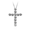 Cross Pendant Multi Style 925 Sterling Silver Pave White Cz Diamond Iced Out ClaVicle Halsband Gift1550239