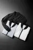 Hommes printemps veste sport décontracté classique noir blanc Simple contraste couleur correspondant couture hommes mince fermeture éclair maison vestes