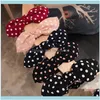 Aessories Tools Productshaimeikang Stripe/Dot/Plaid Print Hairband Fabric Big Ear Hair Hoop For Girls Bow Bands Bandeau Aessories1 Drop D