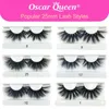 Cílios Falsos 25 mm Mink Bulk 10/20/30/50/100 Pares 8D 3D Fake Lashes Atacado Dramatic Curly Set Box Pacote