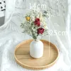 1 Bund gemischte Rosen, Gänseblümchen, Babysbreath, konservierte, getrocknete Mini-Blumenstrauß mit Vase, Fotografie, Heim-Desktop-Büro-Dekoration 210317