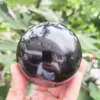 Objets décoratifs Figurines Noir Tourmaline Puissance Aura Healing Sphere Sphere Decor