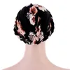 Katoen Print Moslim Tulband Hoed Bohemen Print moslim Sjaal Voor Vrouwen Islamitische Innerlijke Hijab Caps Arabische Wrap Hoofd kerft Vrouwelijke