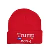 트럼프 2024 Beanies Cap 재 선거 유지 훌륭한 편지 뜨개질 모자 자수 겨울 모자 스포츠 모자