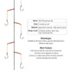 3 5 10Pcs String Fishing Hooks Stainless Steel Baits Single Hook Combination 5 Small Swivel Tackle Fishhooks257g