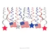 4 juli Partij Decoraties Verenigde Staten Independence Day Hanging Swirl American Flag Decor National Days Supplies