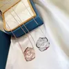 Collane con ciondolo di marca di lusso Gioielli di design a catena corta con ciondolo a forma di fiore di rosa cava in argento sterling S925 per le donne296s