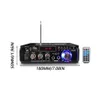 12V220V BT298A 2CH LCD Ekran Dijital HIFI Audio Stereo Güç Amplifikatörü BluetoothCompatible FM Radyo Arabası Uzaktan Kumanda 22106392