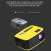 T20 Mini Portable Projector 1080P HD LED-projektorer Hem Media Videospelare Teater 320x240 pixlar Mini Beamer 500 Lumen