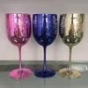 Guld akryl moet champagne glasögon 480 ml akryl koppar firande fest bröllop dricker cledon moet ving glas kopp 16 oz glasplast