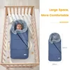 Orzbow Winter born Envelope Baby Stroller Sleeping Bags Fur Collar Footmuff For Children Bunting Bag 211223