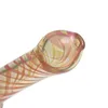 Neueste Swirl Inside Out Pyrex dickes Glas Rauchrohr Handpfeife Tragbare handgemachte trockene Kräutertabak Bohrinseln Filter Bong Hand Neuheit Kunstpfeifen DHL-frei