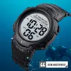 Skmei открытый спортивный часы 100 м водонепроницаемые цифровые часы мужчины мода светодиодный свет секундомер запястья часы мужские часы Reloj Hombre 210329