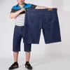 Män Shorts Denim High Waist Sommar Korta Jeans Loose Masculino Mens Homme Oversized Big Plus Storlek 48 50 52 54 56 Bermuda 210713