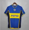 1996/97 Retro Klasyczny Boca Juniors 2000/01 Diego Maradona Roman Riquelme Jersey Tajlandia Koszulki piłkarskie 1998 Soccer Jerseys Mundur