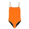 Pomarańczowy Bikini Kobiety Body Swimsuit Textile Plaid Drukowane Damskie Dania Swimweear Outdoor Travel Backless Damska Swimsuits