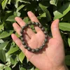 Beaded Strands Natural Stone 64 Faceted Pyrite Bracelet Round Beads Crystal Quartz Healing Women Men Jewelry Gift Fawn22