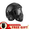 Motorcycle Helmets DOT Certification Personalized Vintage PU Open Face Helmet Four Season Men Women Retro Motorbike Scooter Jet Casco