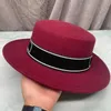 Wide Brim hattar hatt höst och vinter stil Phoenix Woolen hatt, västra Zang två-tone cashmere, europeisk amerikan