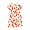SS Product Fully Printed Strawberry Short Sleeve TShirt Shorts Infant and Toddler Girl Cute Dress 2108044920689
