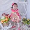 Kids Spaanse bloemenjurken voor meisjes Zomer Baby Spanje Vintage Baljurk Kinderen Dochter Boutique Kleding Set Verjaardag Frocks 210615