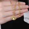 2021 أزياء الفضة الذهب الشرير عيون الشر قلادة القلائد للنساء أنثى بوهو خمر مجوهرات هدية
