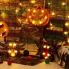 Nueva lámpara de Halloween, suministros de plástico para eventos y fiestas, luz nocturna de fantasma y murciélago de calabaza para decoración de hogar, Bar y comedor