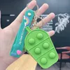 2021 DHL juguete de descompresión helado creativo billetera de silicona suave llavero dibujos animados divertido juego bolsa colgante pequeño regalo